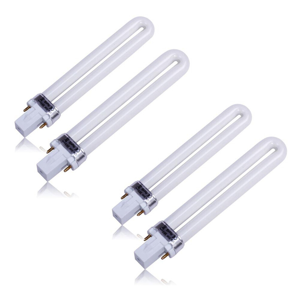Light New Professional Electronic 4Pcs 365Nm 9W Nail Dryer Uv Lamp Bulb Tube Replacement Art Nail Polish Manicure
