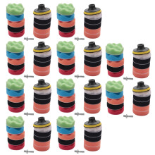 110Pcs 3-Zoll-Wellen-Puffer-Polierscheibensatz für Autopolierer