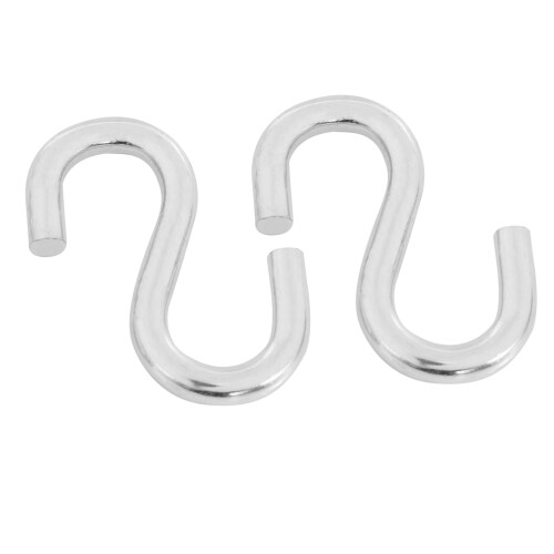 4-Pack Heavy-Duty S Shaped Hooks Hammock S Hooks Utility Hooks, 3-Inch Long 1