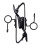 10 Pcs Ring  7.5 mm Microphone Clip Holder Tie Clip Collar Clip Practical (Black) 6