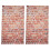 2pcs 3X5Ft Vinyl Vintage Red Brick Wall Studio Backdrop Photography Background Prop 1