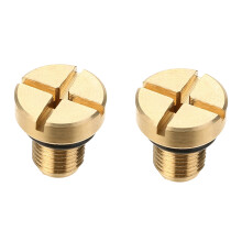 2X 17111712788 Radiator Overflow Coolant Expansion Tank Bleeder Screw Gold for E36 E39 E46 Etc.