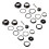 2 set Full Speed Ahead Hammer Threadless Heavy Duty Bicycle Headset 34MM 1