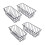 4 Pack Wall Grid Panel Hanging Wire Basket,Grid Wall Storage Basket,Wall Mount Baskets Display Shelves for Kitchen,Home 1