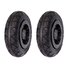 2pcs 8 Inch Off Road Wheel Pneumatic Rubber All Terrain Mountain Wheels Kit for DIY Skateboard /Scooter/ROTATING