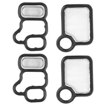2X Solenoid Gasket Spool Valve Filter for Accord RDX CR-V Elements for 15815-RAA-A01 15815-RAA-A02