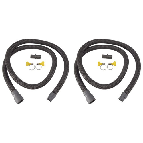2X Automatic Drum Washing Machine Drain Pipe Drain Hose Fittings, 1.5 Meter