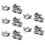 50Pcs Cabinet Spring Loaded Iron Straight Loop Toggle  45mm Length 1