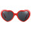 2X Gafas de  Forma de Corazon para Fiesta de Disfraces - Rojo 5