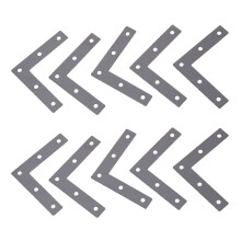 10X Angle Plate Corner Brace Flat L Shape Repair Bracket 80mm X 80mm