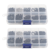 1000Pcs M2 M2.5 M3 Screw Flat Phillips Screws Laptop Notebook Screws Set Kit for Computer Small Screw