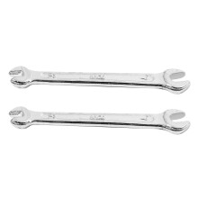 2X Silver Tone 5.5mm X 7mm U Shape Double Open-Ended Wrench Tool