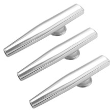 3X Kazoo Lega di Alluminio Metal con 15 Pezzi Regalo di Diaframma per Flauti per Bambini Musica-Amanti-Argento