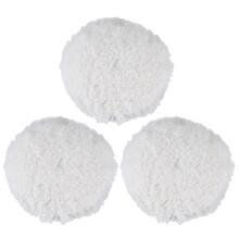 3pièces 7 pouces 180mm laine douce propre polissage tampon de capot de polissage pour polisseuse automatique de voiture