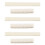 3X White Guitar Parts 6 String Classical Guitar Bone Bridge Saddle and Nut Set 1