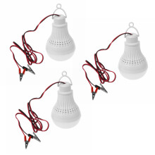 3X E27 12W LED Notfall GlÜHbirne Camping Jagd Outdoor Lampen Licht 12V