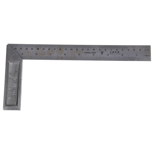 2X 90 Degree 25cm Length Stainless Steel L-Square Angle Ruler 2