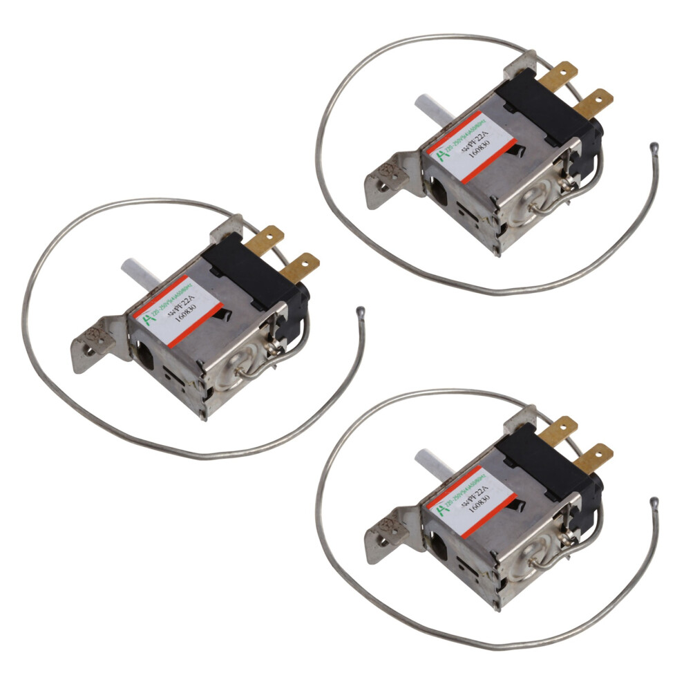 3X Wpf22a 2Pin Refrigerator Refrigeration Thermostat W 30Cm Metal Cord 6032138551622