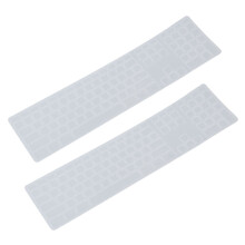 2X Silicone Thin Keyboard Skin Cover Protector with Numeric Keypad for   Transparent