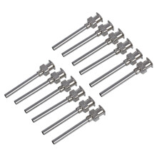 Stainless Steel Luer Lock Dispensing Needle Tip, 12 Gauge, 2.05mm ID X 2.8mm OD, 1 inch Length (Pack of 12)
