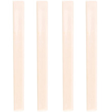 4 Pcs Spare Part Beige Plastic Bridge Saddle Nut for Classical Guitar
