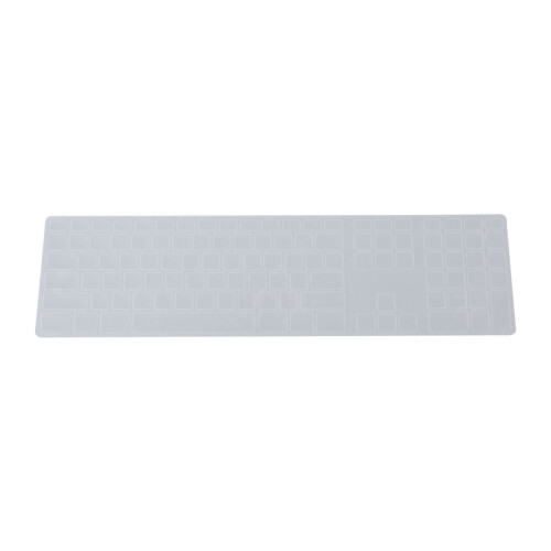 2X Silicone Thin Keyboard Skin Cover Protector with Numeric Keypad for   Transparent 1