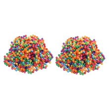 1200 Pcs Mixed Plastic Beads 9mm x 6mm(3/8 inch x 2/8 inch)