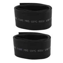 2X 30mm 2: 1 Negro Tuberia del Encogimiento de Aislamiento Termico de Poliolefina de 1M