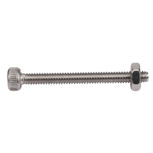 M2 x 20mm Long Hex Socket Knurled Cap Screws Bolts Nuts Set 60Pcs 1