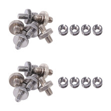 20 piezas 1/4 pulgadas y 3/8 pulgadas adaptador de tornillo de cámara convertidor conjunto de montaje roscado