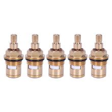 5 Pcs Replacement Brass Ceramic Disc Tap Valve Insert Gland Cartridge Quarter Turn