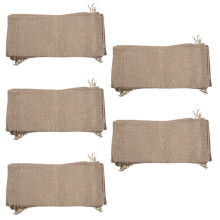 50 Stücke Jute Wein Taschen, 14 x 6 1/4 Zoll Hessischen Weinflasche Geschenk Taschen mit Kordelzug