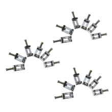 18X Replacement Chrome Tremolo Bridge Saddles for Electric Guitar