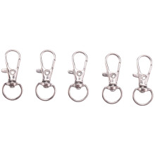 80Pcs Metal Lobster Trigger Swivel Clasp Hooks Clip Buckle Jewellery Making Arts Crafts Key Ring Keychain 35mm