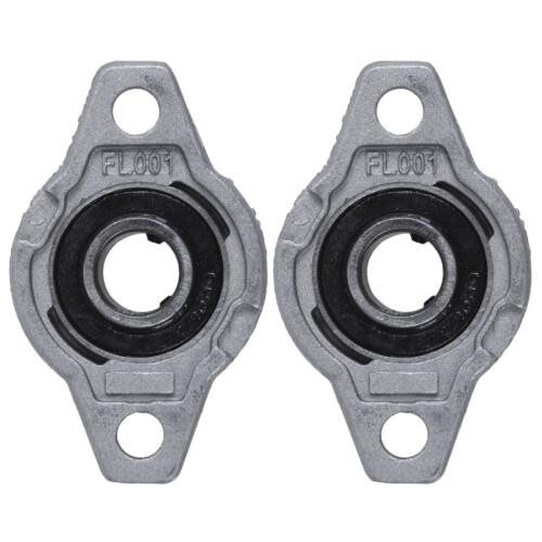 2X FL001 Alliage de Zinc 12mm Roulement A