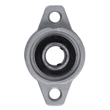 2X FL001 Zinc Alloy 12mm Bore Self Aligning Pillow Block Bearing Flange