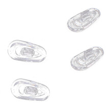 50 Pairs Silicone Eyeglass Nose Pads Oval Push