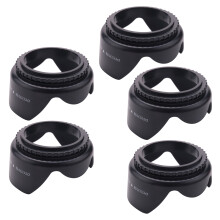 5X -SN HOOD 58mm Tornillos Coronas de Flores Cubierta - Solar Petalos para 58mm Lente Negro