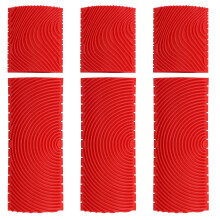 6PCS 3 Inch 6 Inch Imitation Wood Grain Paint Roller Brush Wall Painting Tool Sets Wall Texture Art Painting Tool Set