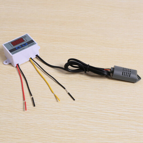 2X Digital Humidity Controller Hygrometer Humidity Control  0-99%Rh Hygrostat with Humidity Sensor AC220V 1