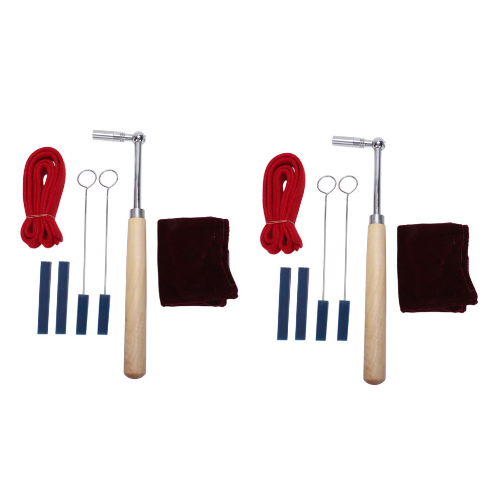 2X Professional Portable Lever Jujube Piano Tuning Tuner Mute Kit Tools And Case Piano Tuning Lever Tools Kit Diy Set 6032835045899