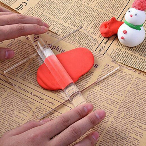 4 Pcs Solid Acrylic Roller Rolling Pin Sculpey Polymer Clay Art  Accessories 2