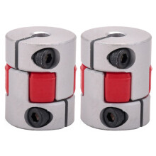 2Stck 5mm x 8mm x 25mm CNC Schrittmotor Flexible Plum Jaw Wellenkupplung Koppler Neu