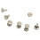 200Pcs DIY Rivet Rivet Rivet Metal Board - Silver 3