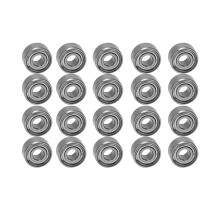 20Pcs Rodamientos Radiales Métricos Blindados de Metal Sellado Miniatura Modelo: Mr52-Zz 2X5X2.5mm