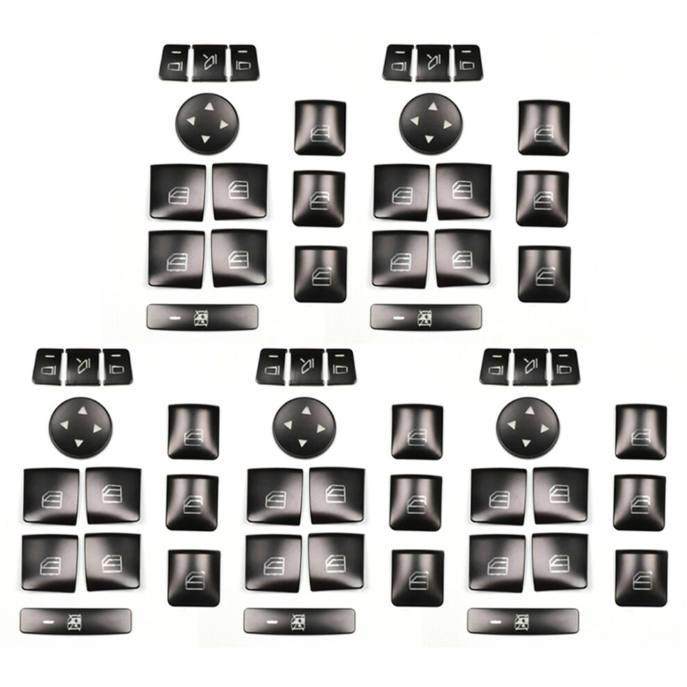 60Pcs Car Door Armrest Window Button Trim Cover Sticker For Glk Ml Gl A B C E G Class W204 X166 6033957906990