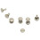 200Pcs DIY Rivet Rivet Rivet Metal Board - Silver 2