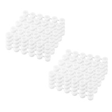 50 Strips Empty Paint Pots Strips Clear Storage Containers Painting Arts Crafts Supplies for Classrooms Schools