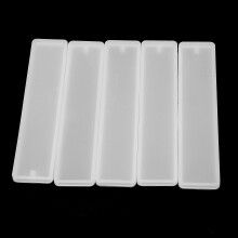 36 Pcs Rectangle Silicone Bookmark Mold DIY Bookmark Mould Making Epoxy Resin Jewelry