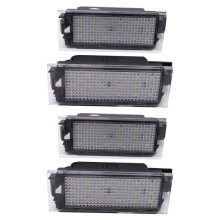 4Pcs Car LED Number License Plate Light for Megane 2 Clio Laguna 2 Megane 3 Twingo Master Vel Satis